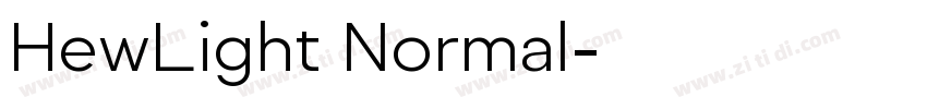 HewLight Normal字体转换